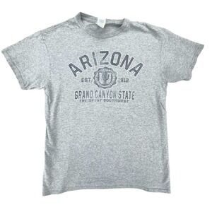 Arizona Grand Canyon State T Shirt Gray Adult Medium Est. 1912 Short‎ Sleeve